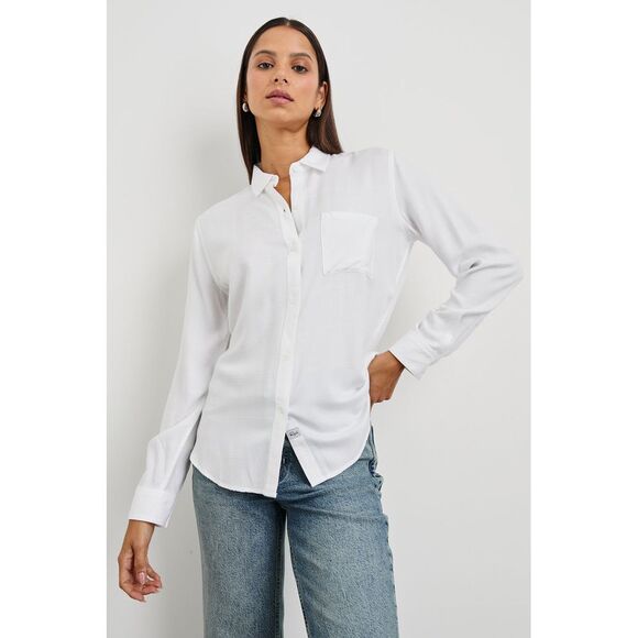 Rails Hunter Shirt‎ in Ivory Check - Picture 1 of 12